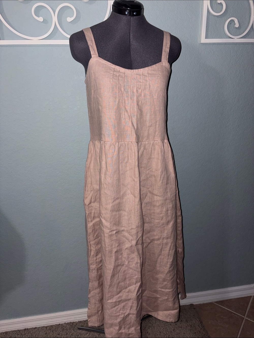 Nwot Nomad the Label 100% French Linen Midi Dress